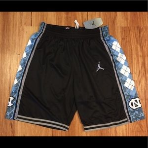 Large North Carolina NBA shorts